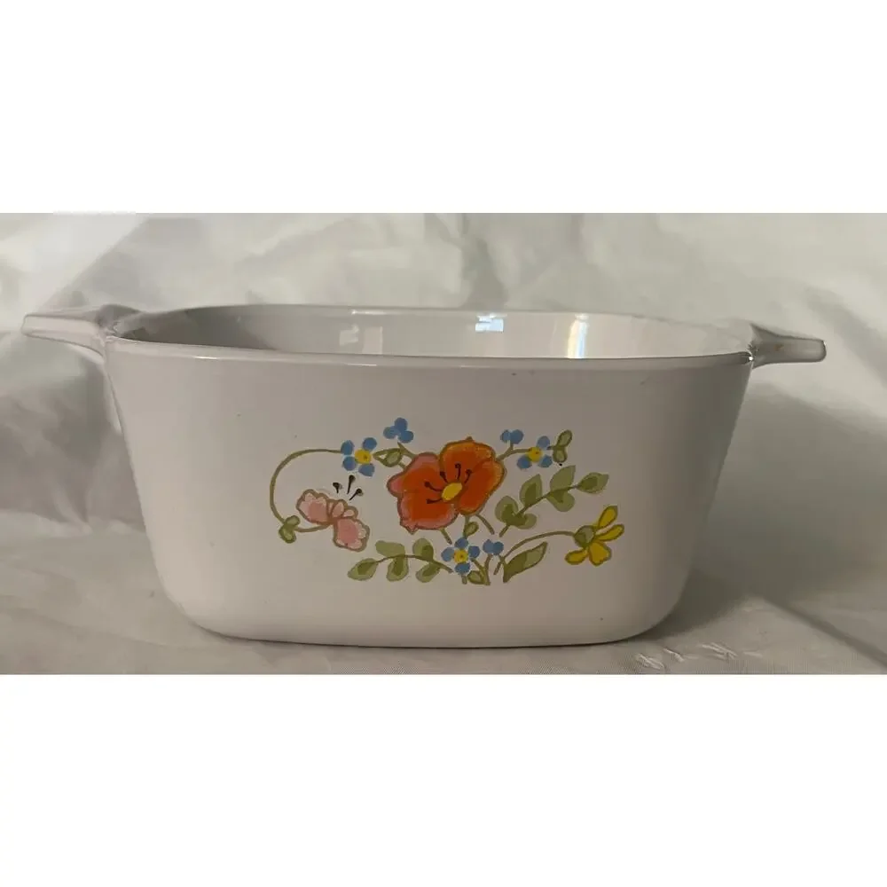 Vintage Corning Ware Wildflower P-43-B 2¾ Cup Petite Pan Casserole USA
